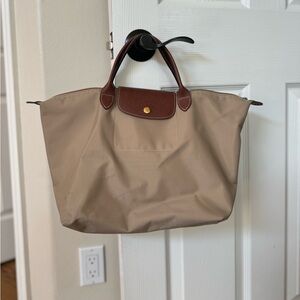 Longchamp Le Pliage Tote Bag Purse Original Tan